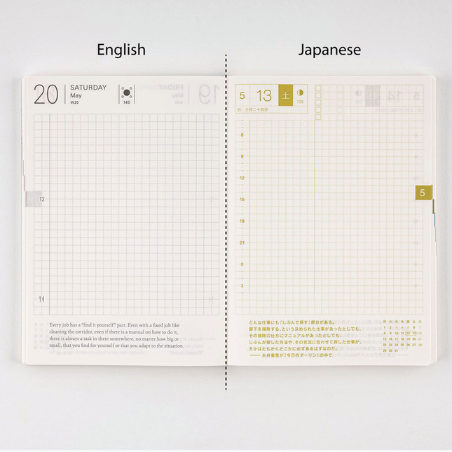 Hobonichi Techo Original A6 Classic Fabrics: Wildflowers Set Cover + Agenda 2023