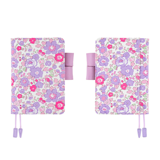 Hobonichi Techo Original A6 Liberty Fabrics: Betsy (Neon Purple) Set Cover + Agenda 2023