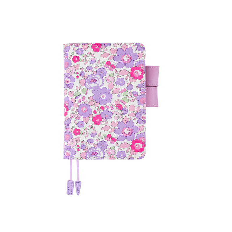 Hobonichi Techo Original A6 Liberty Fabrics: Betsy (Neon Purple) Set Cover + Agenda 2023