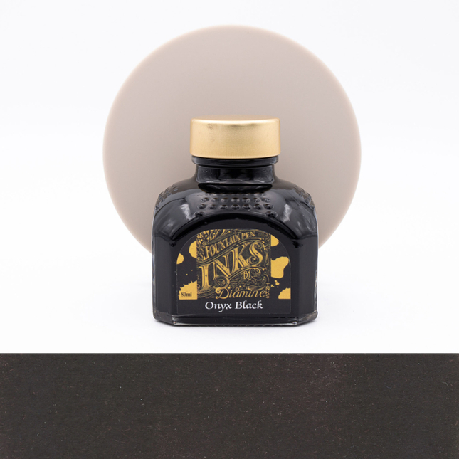 Diamine Onyx Black Ink Bottle 80 ml