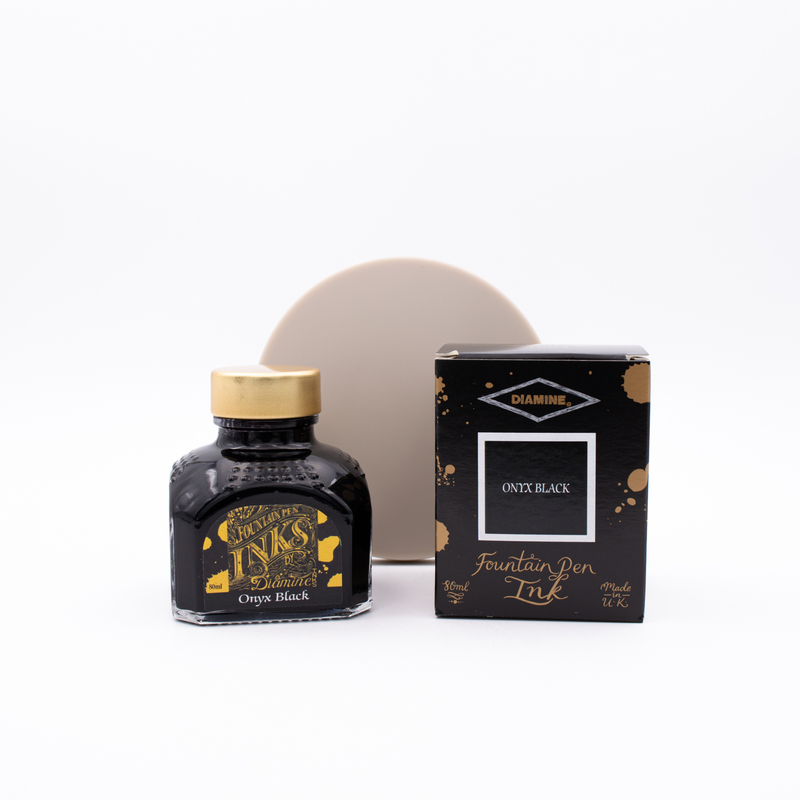 Diamine Onyx Black Ink Bottle 80 ml
