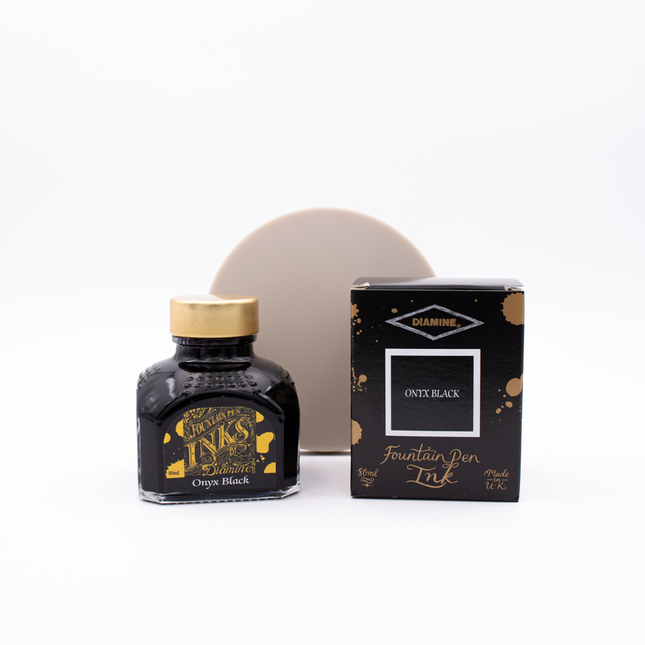 Diamine Onyx Black Ink Bottle 80 ml