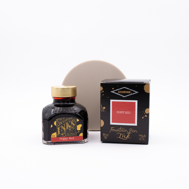 Diamine Poppy Red Ink Bottle 80 ml
