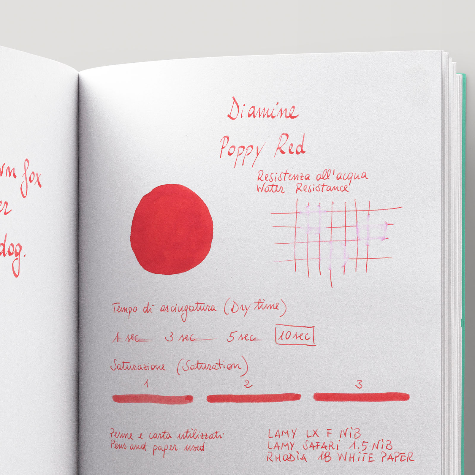 Diamine 80 Ml Bottle Poppy Red Color Diamine Oxblood – Lemur Ink Fountain Pen Ink