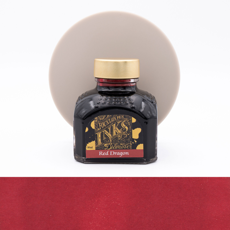 Diamine Red Dragon Ink Bottle 80 ml