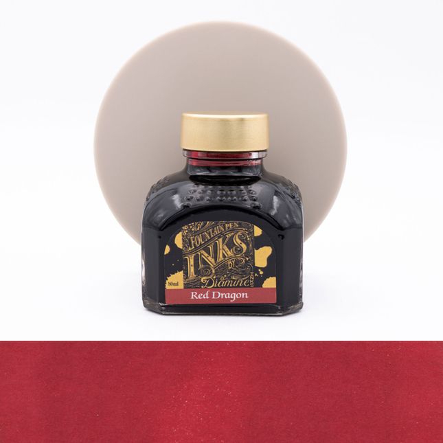 Diamine Red Dragon Ink Bottle 80 ml
