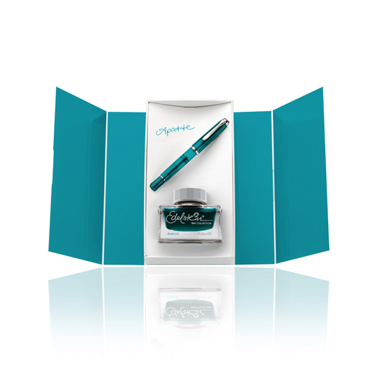 Pelikan M205 Set Penna Stilografica e Inchiostro Apatite Edizione Speciale 2022
