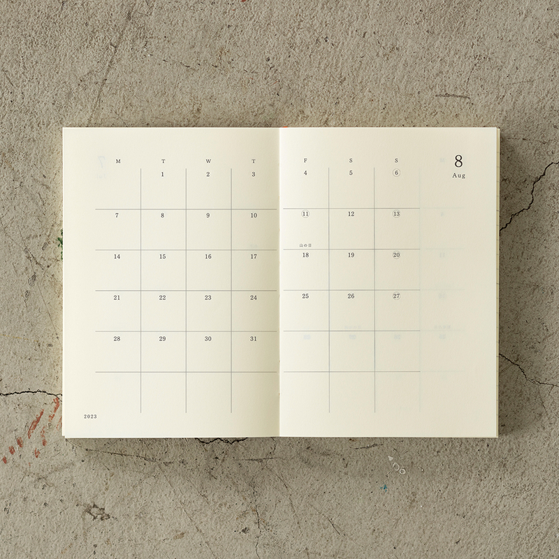 MD Paper Notebook Diary 2023 Weekly A6