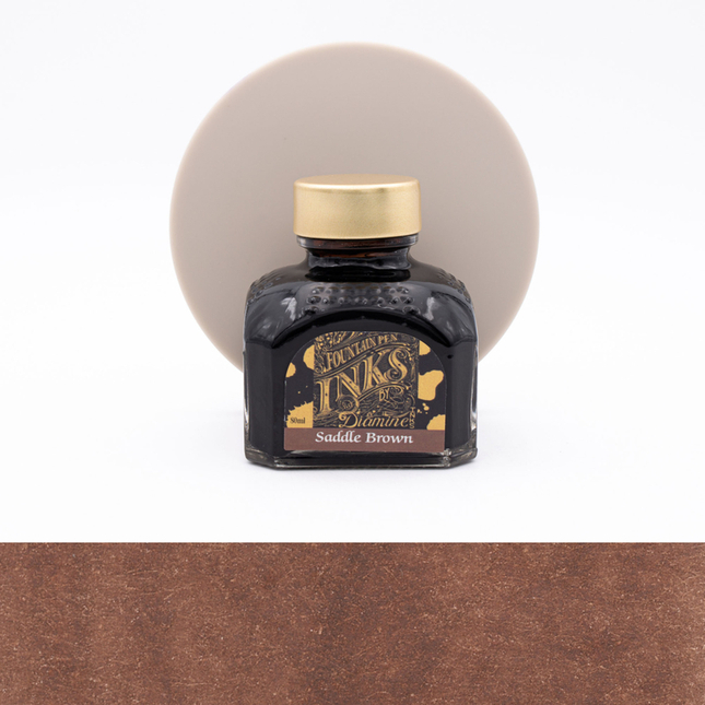 Diamine Saddle Brown Ink Bottle 80 ml