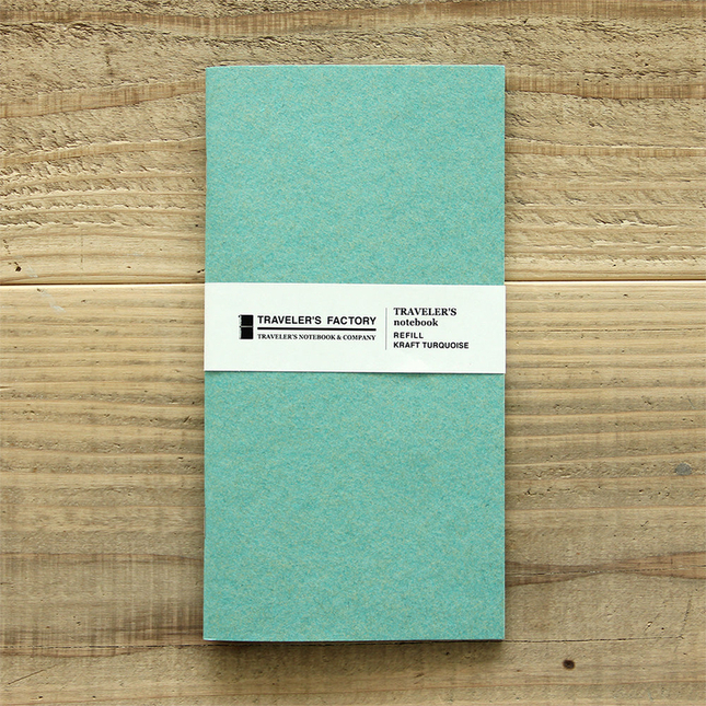 Traveler's Factory Refill Regular Size Kraft Turquoise