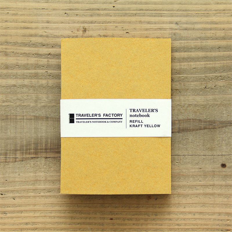 Traveler's Factory Refill Passport Size Kraft Yellow