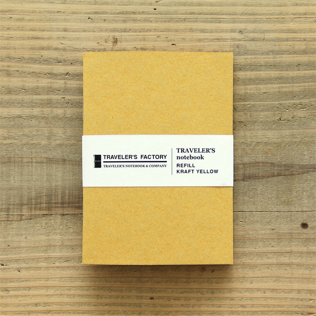 Traveler's Factory Refill Passport Size Kraft Yellow