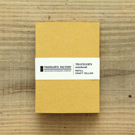 Traveler's Factory Refill Passport Size Kraft Giallo