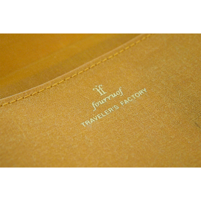 Traveler's Factory Paper Cloth Zipper Case Regular Size Mustard