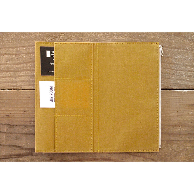 Traveler's Factory Paper Cloth Zipper Case Regular Size Mustard