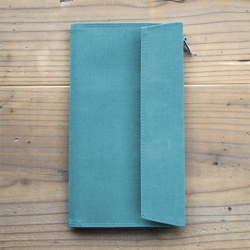 Traveler's Factory Paper Cloth Zipper Case Regular Size Sky Traveler's Factory Paper Cloth Zipper Case Regular Size Sky