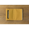 Traveler's Factory Paper Cloth Zipper Case Passport Size Mustard Traveler's Factory Paper Cloth Zipper Case Passport Size Mustard