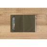 Traveler's Factory Paper Cloth Zipper Case Passport Size Olive