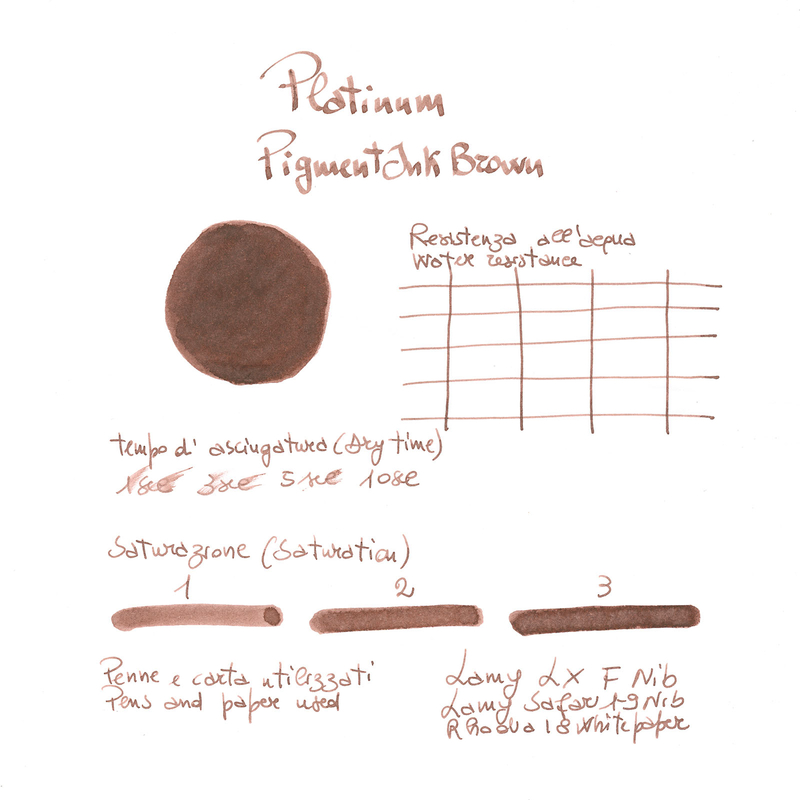 Platinum Pigment Ink Seppia Inchiostro 60 ml Indelebile