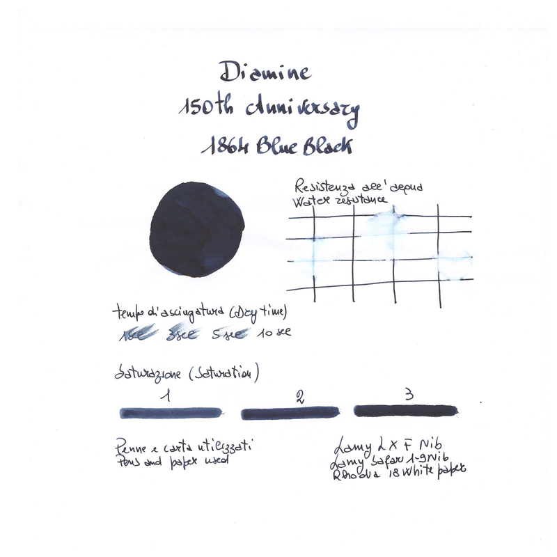 Diamine 150th Anniversary 1864 Blue Black Inchiostro 40 ml
