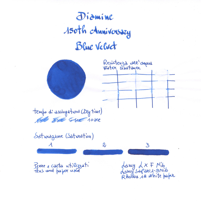 Diamine 150th Anniversary Blue Velvet Inchiostro 40 ml