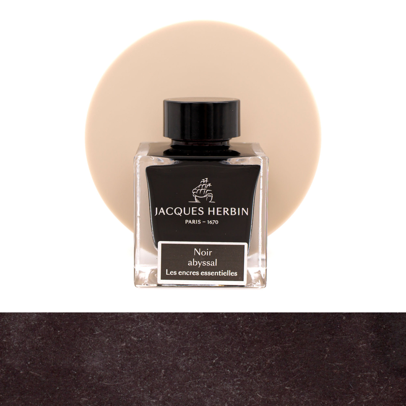 Jacques Herbin Noir Abyssal Ink Bottle 50 ml