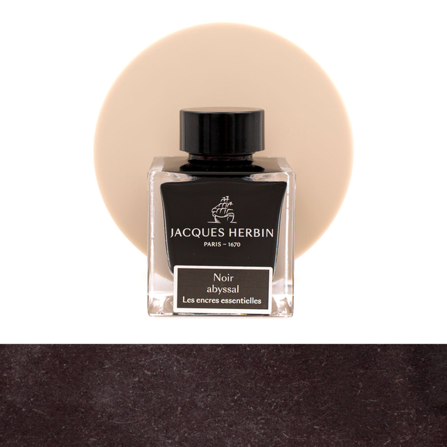 Jacques Herbin Noir Abyssal Ink Bottle 50 ml