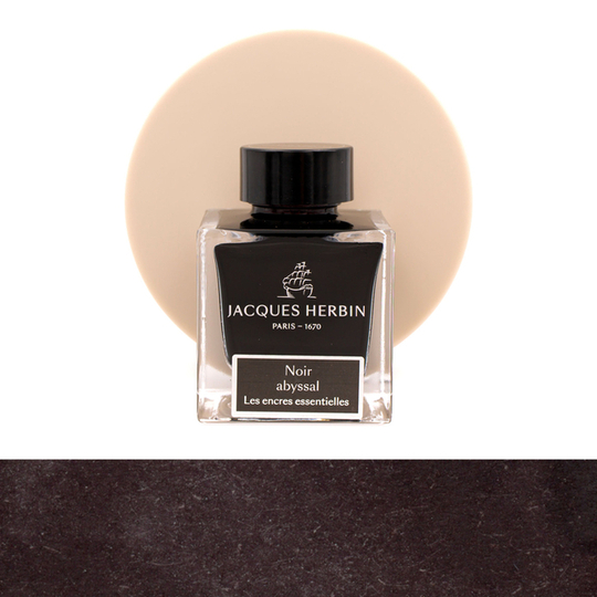 Jacques Herbin Noir Abyssal Ink Bottle 50 ml