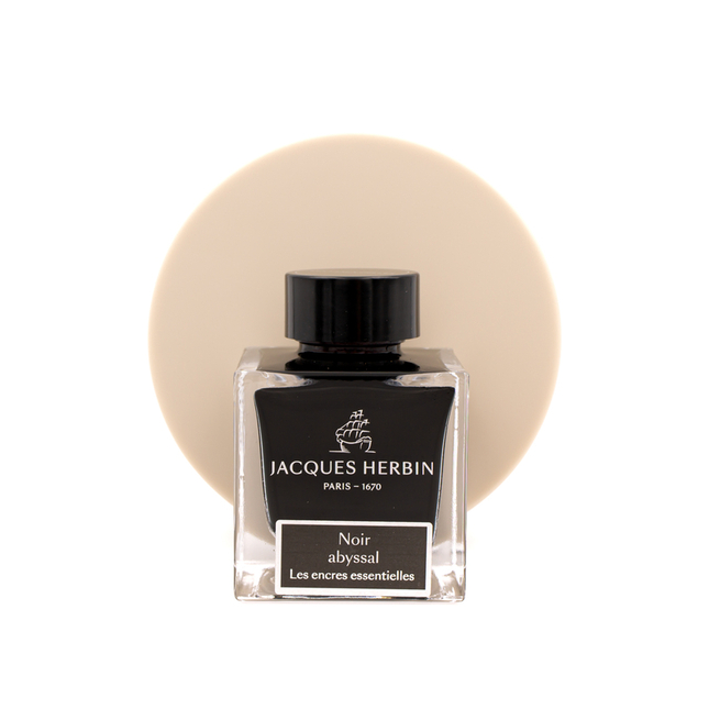 Jacques Herbin Noir Abyssal Ink Bottle 50 ml