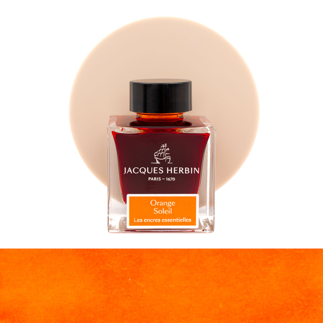 Jacques Herbin Orange Soleil Ink Bottle 50 ml