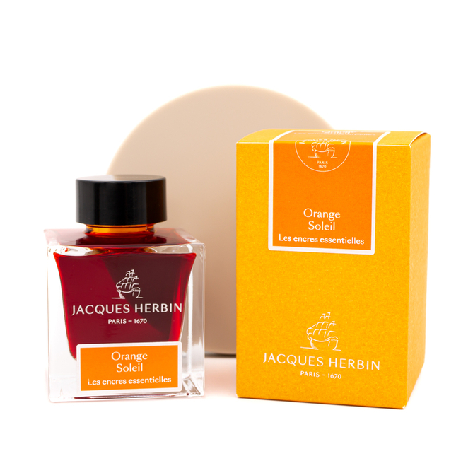 Jacques Herbin Orange Soleil Ink Bottle 50 ml