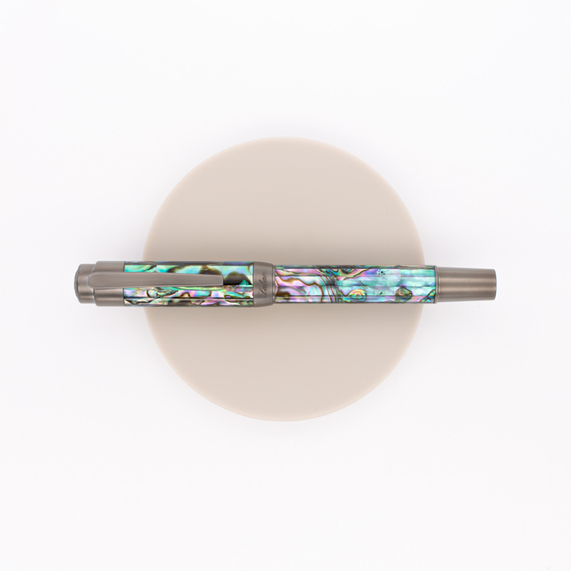 Laban Abalone Penna Stilografica Madreperla Gunmetal
