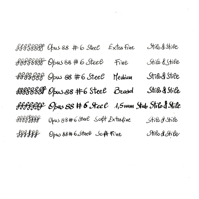 Opus 88 Replacement Steel Nib No. 6 Flex