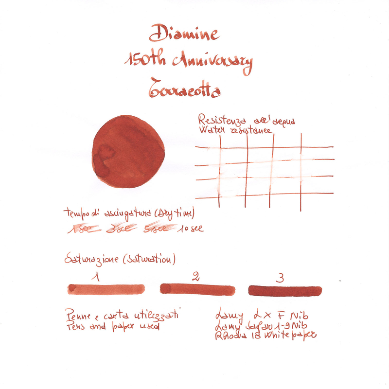 Diamine 150th Anniversary Terracotta Inchiostro 40 ml