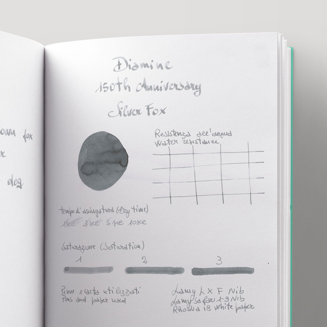 Diamine 150th Anniversary Silver Fox Ink Bottle 40 ml