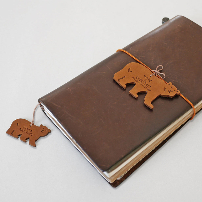 Traveler's Factory Holiday Bear Leather Tag Limited Edition