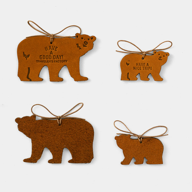 Traveler's Factory Holiday Bear Leather Tag Limited Edition