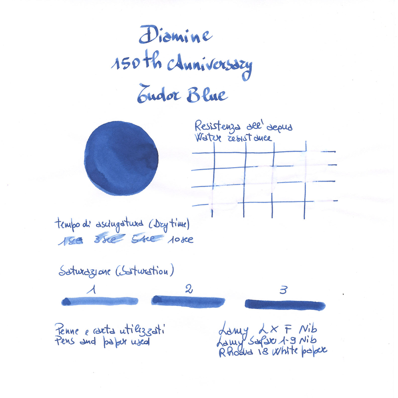 Diamine 150th Anniversary Tudor Blue Inchiostro 40 ml