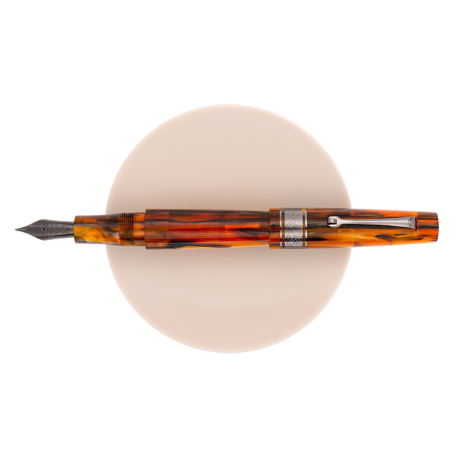 Leonardo Supernova Regular Fountain Pen Caramel & Ruthenium