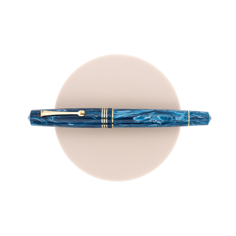 Leonardo Officina Italiana Momento Zero Fountain Pen Positano Blue & Gold
