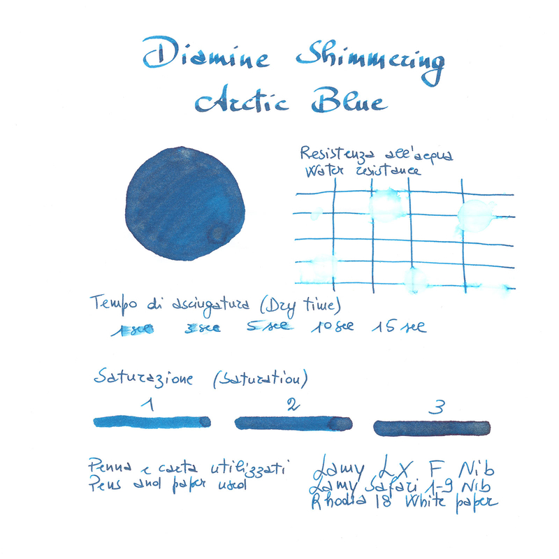 Diamine Shimmering Arctic Blue Inchiostro 50 ml