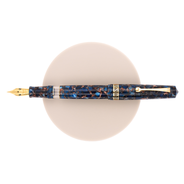 Leonardo Momento Magico Penna Stilografica Pietra Salata & Oro 14 KT