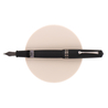 Leonardo Momento Magico Fountain Pen Black Soul Matte & Ruthenium 14 KT