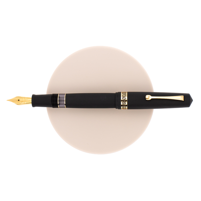 Leonardo Momento Magico Fountain Pen Black Soul Matte & Gold 14 KT