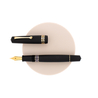 Leonardo Momento Magico Fountain Pen Black Soul Matte & Gold 14 KT