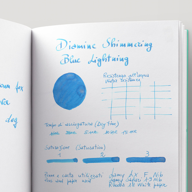 Diamine Shimmering Blue Lightning Inchiostro 50 ml