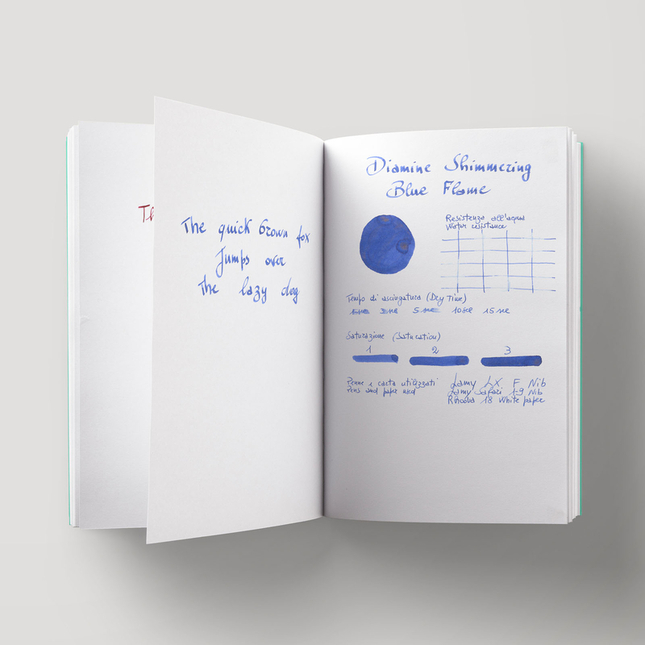 Diamine Shimmering Blue Flame Ink Bottle 50 ml