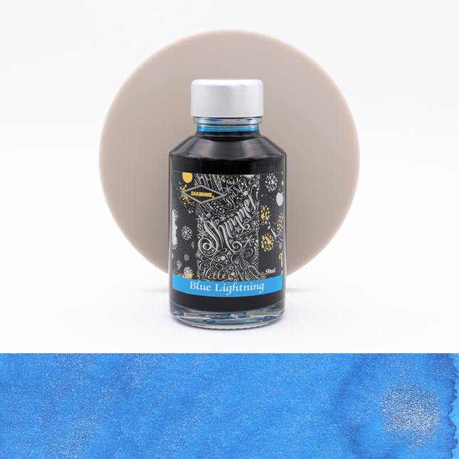 Diamine Shimmering Blue Lightning Inchiostro 50 ml