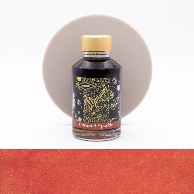 Diamine Shimmering Caramel Sparkle Ink Bottle 50 ml
