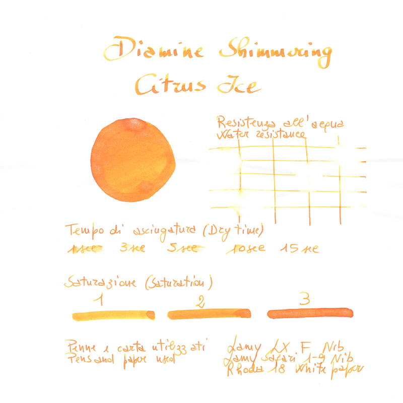 Diamine Shimmering Citrus Ice Inchiostro 50 ml